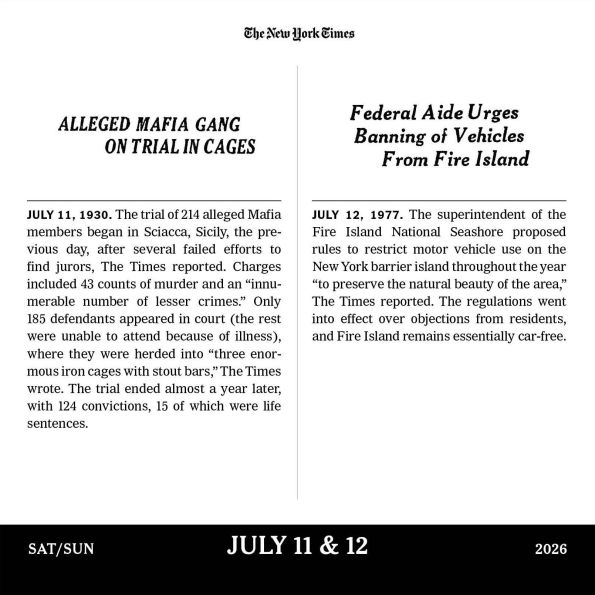 2026 New York Times Headlines in History Page-A-Day Calendar