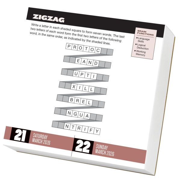 2026 Brainpower Puzzles Page-A-Day Calendar