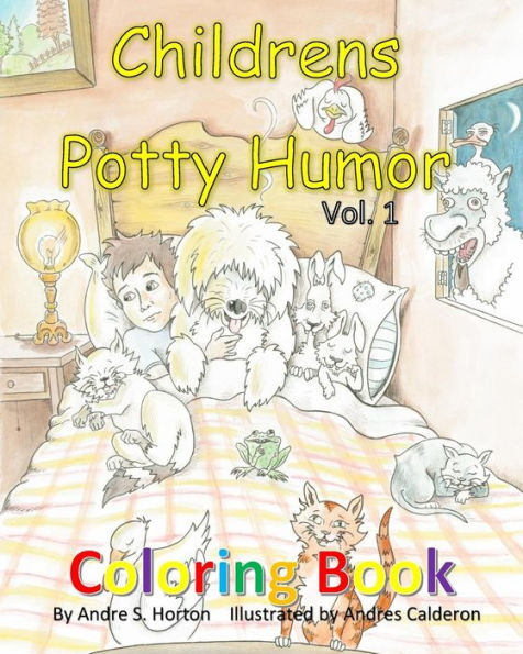 childrens potty humor vol. 1 coloring book