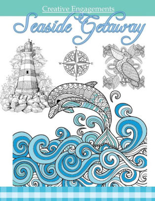 Seaside Getaway Marine Life Coloring Book Adult Coloring Books Ocean In All Depa Ocean Animals Ocean