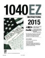 1040EZ Instructions 2015