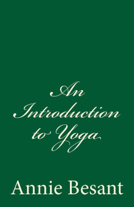 An Introduction To Yoga By Annie Besantpaperback - 