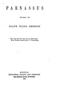 Title: Parnassus, Author: Ralph Waldo Emerson