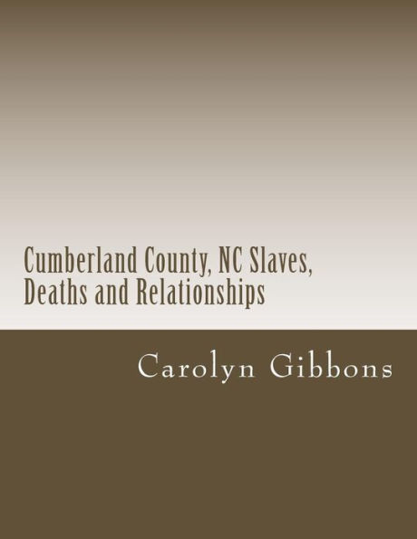 Cumberland County, NC Slaves, Deaths and Relationships: From Deed Books 53 - 56