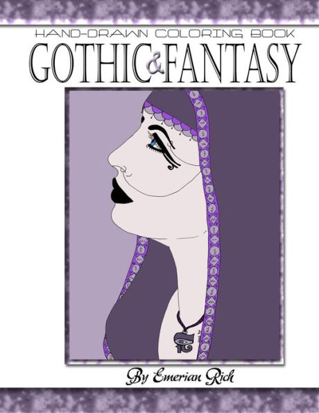 Gothic and Fantasy Adult Coloring Book