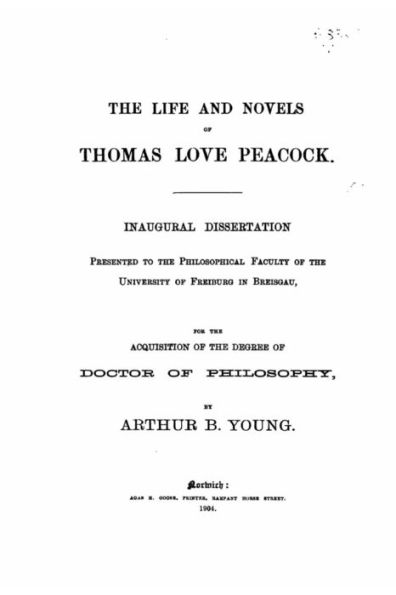 The Life and Novels of Thomas Love Peacock