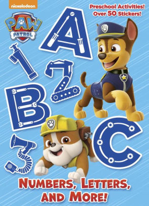 Numbers Letters And More Paw Patrolpaperback - 