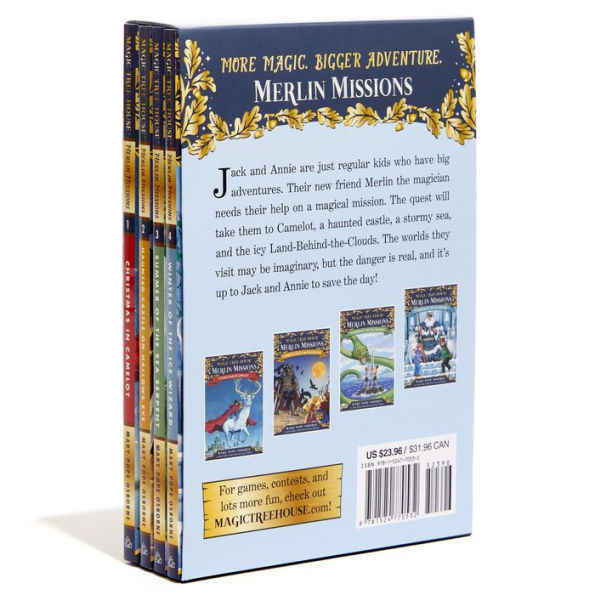 Magic Tree House Merlin Missions Books 1-4 Boxed Set