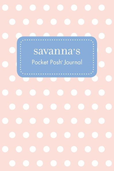 Savanna's Pocket Posh Journal, Polka Dot