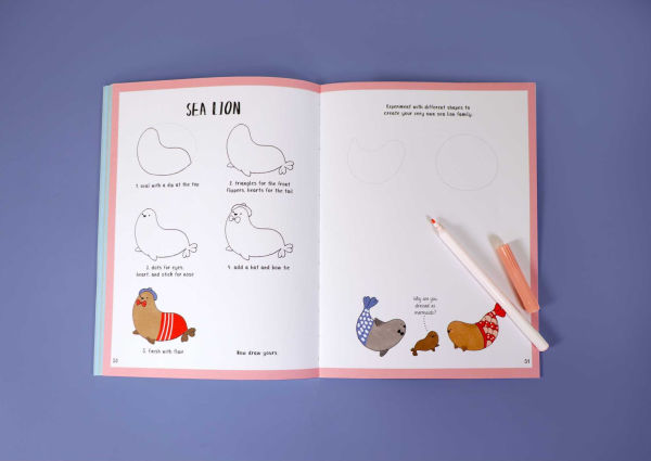 How to Draw a Mermaid and Other Cute Creatures with Simple Shapes in 5 Steps