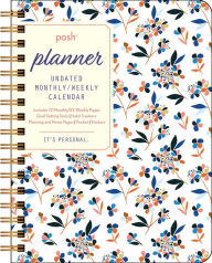 Posh: Undated Monthly/Weekly Planner, White Floral