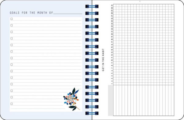 Posh: Undated Monthly/Weekly Planner, White Floral