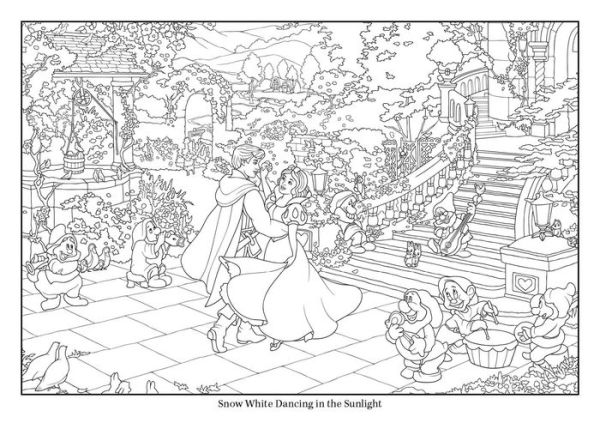 Disney Dreams Collection Thomas Kinkade Studios Disney Princess Coloring Book [Book]