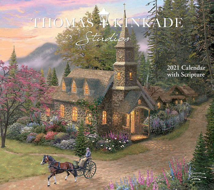 2021 Thomas Kinkade Studios Deluxe Wall Calendar with Scripture by ...