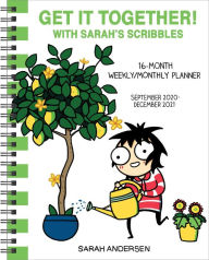 Ebook mobile free download Sarah's Scribbles 16-Month 2020-2021 Weekly/Monthly Planner Calendar: Get It Together!