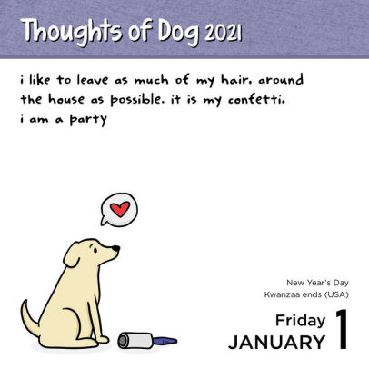 2021 Thoughts of Dog Day-to-Day Calendar by Matt Nelson | Barnes & Noble®