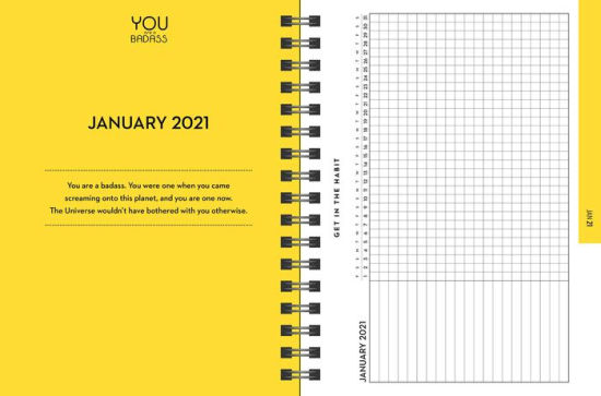 2021 You Are a Badass 17-Month Monthly/Weekly Planning Calendar by Jen 2021 You Are a Badass 17-Month Monthly/Weekly Planning Calendar by Jen