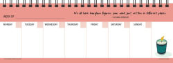 Alternative view 4 of Women's Wit Undated Weekly Desk Pad Calendar