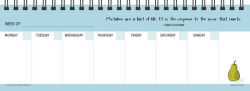 Alternative view 7 of Women's Wit Undated Weekly Desk Pad Calendar