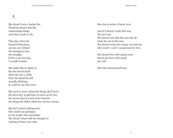 I Must Belong Somewhere: Poetry and Prose