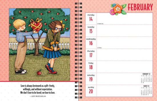 Mary Engelbreit S 2022 Monthly Weekly Planner Calendar Young At Heart By Mary Engelbreit Calendar Box Calendar Barnes Noble