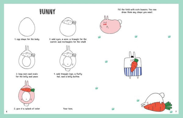 How to Draw a Bunny and Other Cute Creatures with Simple Shapes in 5 Steps