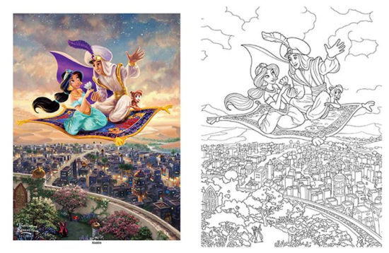 Download Disney Dreams Collection Thomas Kinkade Studios Disney Princess Coloring Book By Thomas Kinkade Paperback Barnes Noble