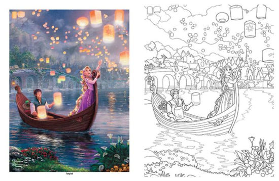 Download Disney Dreams Collection Thomas Kinkade Studios Disney Princess Coloring Book By Thomas Kinkade Paperback Barnes Noble