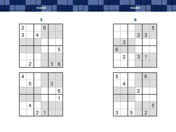 Pocket Posh Sixy Sudoku Hard: 200 6x6 Puzzles with a Twist