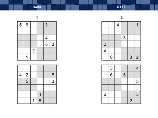 Pocket Posh Sixy Sudoku Hard: 200 6x6 Puzzles with a Twist