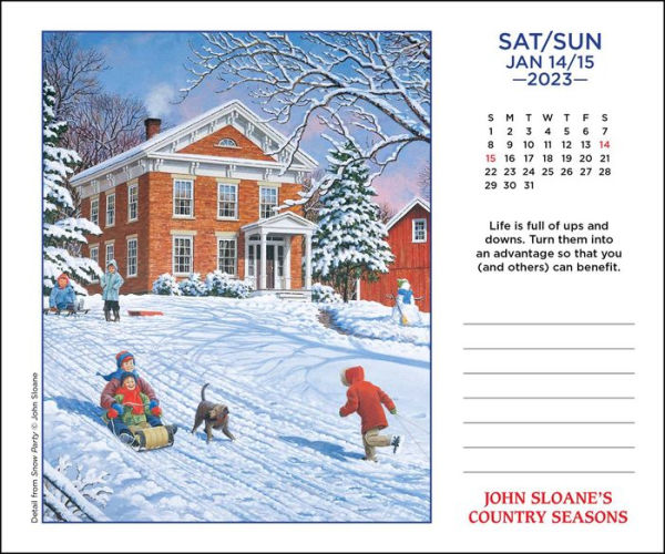 Barnes & Noble John Sloane's Country Seasons 2023 DayToDay Calendar