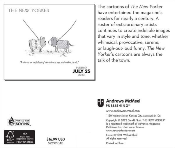 Barnes and Noble 2023 Cartoons from The New Yorker 2023 DaytoDay
