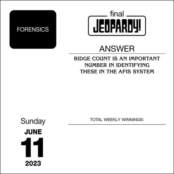 2023 Jeopardy! 2023 Day-to-Day Calendar by Sony | Barnes & Noble®