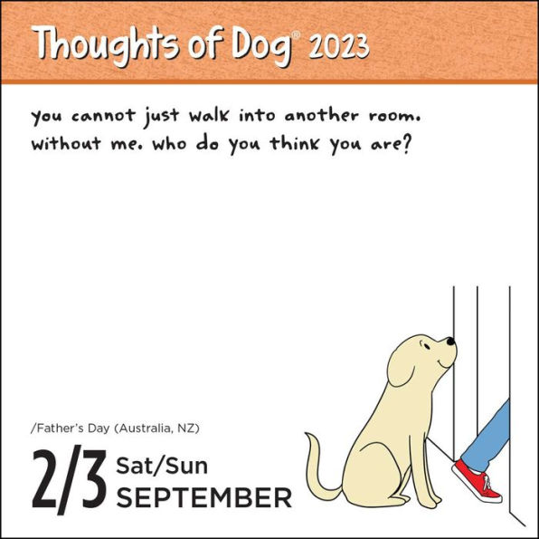 Barnes and Noble 2023 Thoughts of Dog 2023 DaytoDay Calendar The Summit