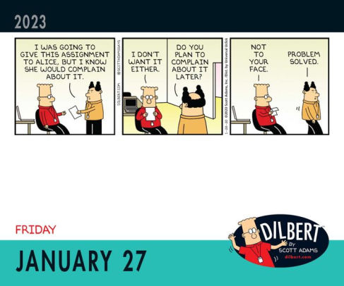 Dilbert 2023 Day To Day Calendar 2023 Dilbert 2023 Day-To-Day Calendar By Scott Adams, Scott | Barnes &  Noble®