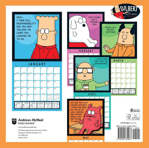 2023 Dilbert 2023 Wall Calendar by Scott Adams Barnes & Noble®