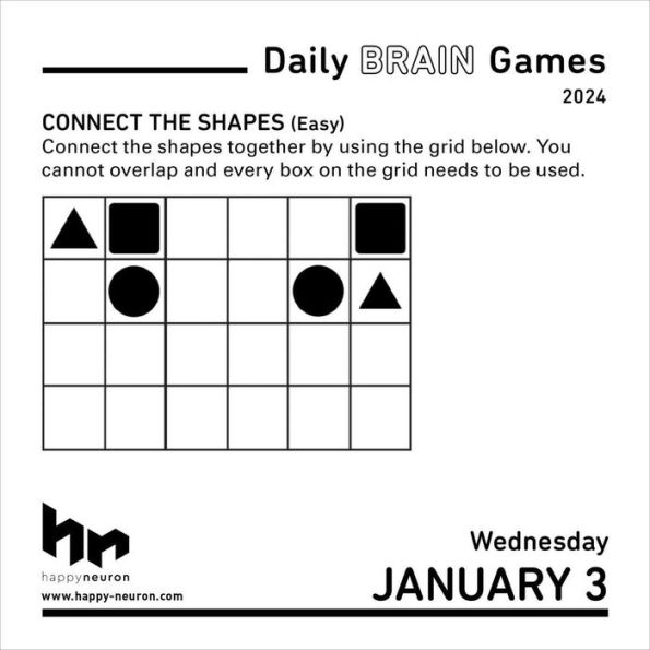 Daily Brain Games 2023 Day-to-Day Calendar: HAPPYneuron