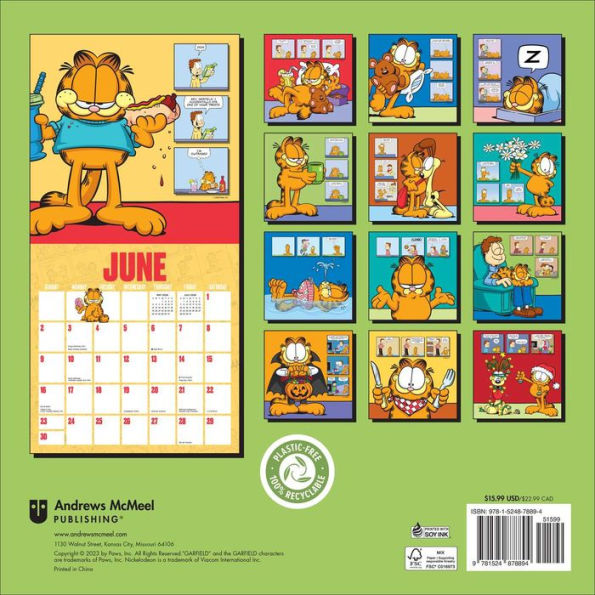 Garfield 2024 Wall Calendar by Jim Davis Barnes & Noble®
