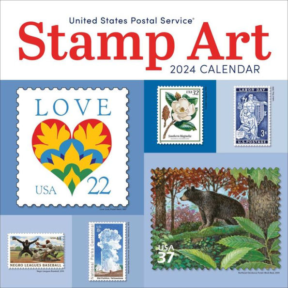 United States Postal Service Stamp Art 2024 Wall Calendar by United