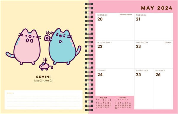 Pusheen 16-Month 2023-2024 Weekly/Monthly Planner Calendar by Belton,  Claire Barnes  Noble®