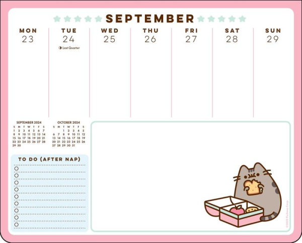 Pusheen 2024 Weekly Desk Pad Calendar by Claire Belton | Barnes & Noble®