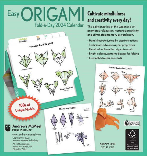 Easy Origami 2024 FoldADay Calendar by Jeff Cole Barnes & Noble®
