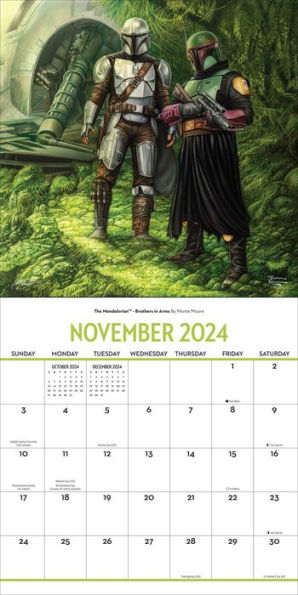 Calendrier 2024 Star Wars: The Mandalorian Series 3