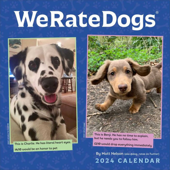 WeRateDogs 2024 Wall Calendar by Matt Nelson Barnes & Noble®