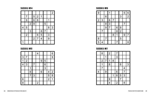 Brain Health Puzzles for Adults: Crosswords, Sudoku, and Other Puzzles That Give the Brain the Exercise It Needs