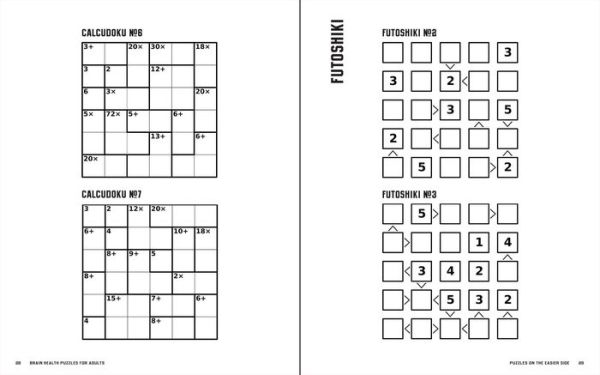 Brain Health Puzzles for Adults 2: Crosswords, Sudoku, and Other Puzzles That Give the Brain the Exercise It Needs