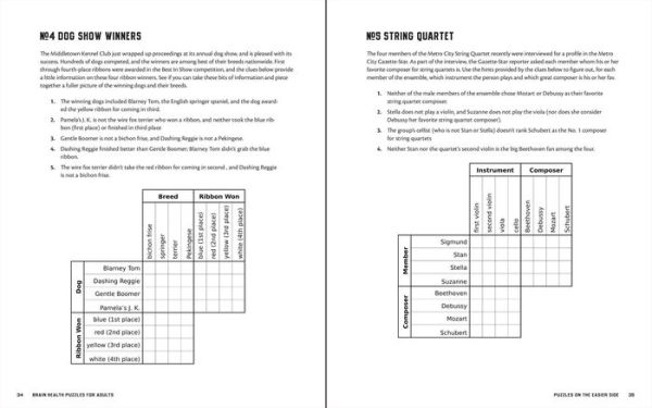 Brain Health Puzzles for Adults 2: Crosswords, Sudoku, and Other Puzzles That Give the Brain the Exercise It Needs