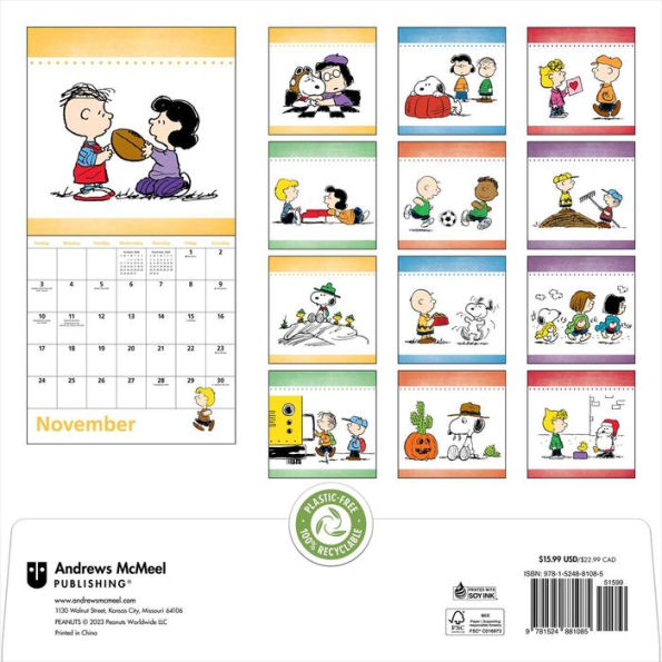 Peanuts 2024 Wall Calendar by Peanuts Worldwide LLC, Charles M. Schulz