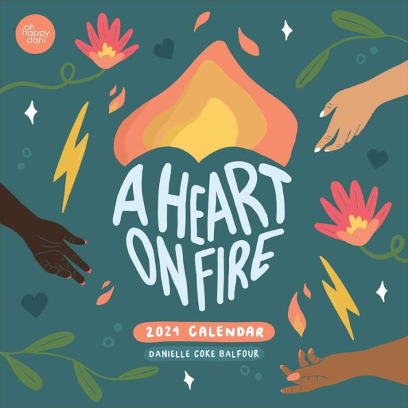 Heart on Fire 2024 Wall Calendar