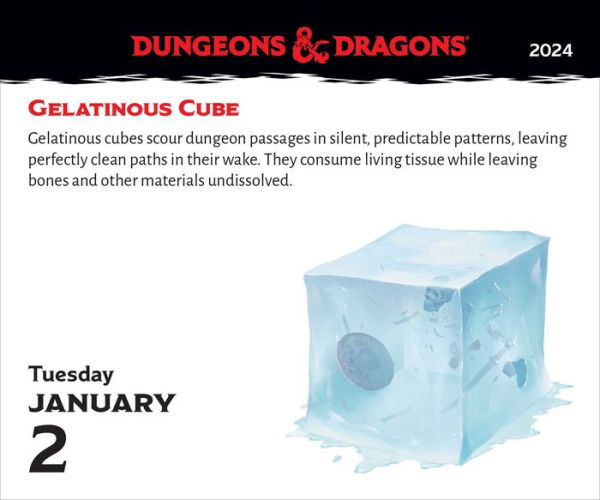Dungeons & Dragons 2024 DaytoDay Calendar Creatures, Beasts, and